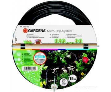 Шланг Gardena сочащийся для наземной прокладки 4.6 мм (3/16”) х 15 м c фитингами и мастер-блоком (01361-37)