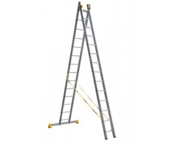 Лестница двухсекционная профессиональная Алюмет P2 9214