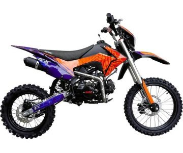 Питбайк BSE EX 125 17/14 (синий/оранжевый)