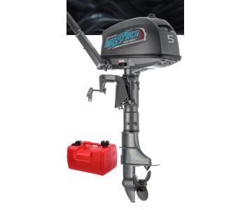 Мотор лодочный Mikatsu M5FHS+Внешний топливный бак 12л