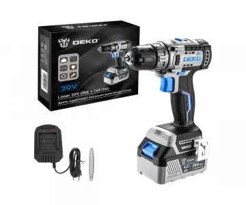 Дрель-шуруповерт аккумуляторная Deko Loner 20V (085-1004)