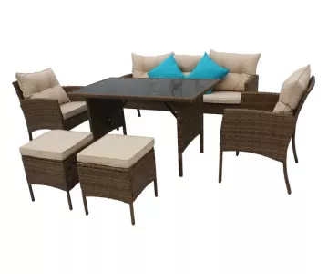 Комплект садовой мебели Garden Story Милена SFS078 (бежевый/коричневый)