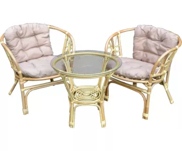 Комплект садовой мебели Garden Story Багамы Мини CV-14H (бежевый/медовый)