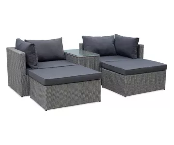 Комплект садовой мебели Garden Story Драмен GS009 (серо-коричневый/серый)