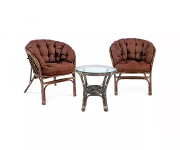 Комплект садовой мебели Garden Story Багамы Мини CV-12C (коньячный/коричневый)
