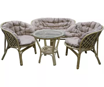 Комплект садовой мебели Garden Story Багамы Премиум СV-B04 (медовый/бежевый)