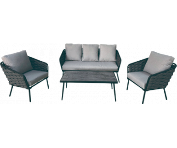 Комплект садовой мебели Garden Story Фокси GS057 (антрацит/серый)