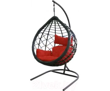Кресло подвесное Garden Story Вирджиния D3414-МТ002 (черный/красный)