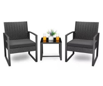 Комплект садовой мебели Garden Story Фрост SFS074 (серый/черный)