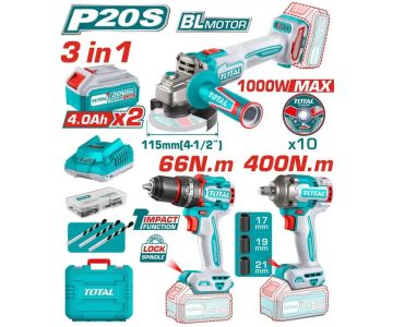 Набор аккумуляторных инструментов TOTAL TOSLI241291