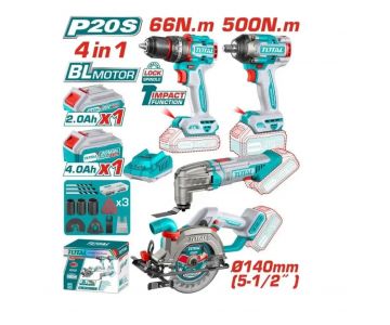 Набор аккумуляторных инструментов TOTAL TOSLI241169