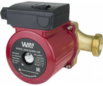 Насос циркуляционный Wellmix WRS 25/80 B 180