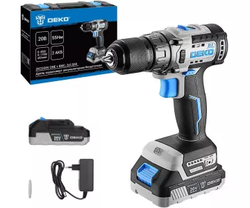 Дрель-шуруповерт аккумуляторная Deko ZKCD20V ONE + (084-1003)