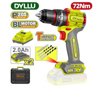 Дрель-шуруповерт ударная DYLLU DTCDP7281