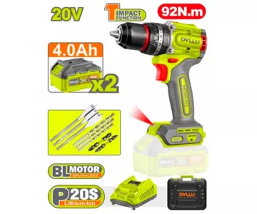 Дрель-шуруповерт ударная аккумуляторная DYLLU DTCDP9281