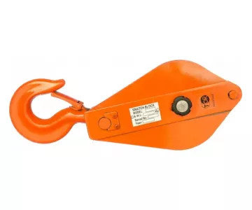 Блок монтажный однорольный с крюком TOR HQG(L) K1-2,0 т с откидной щекой (S)