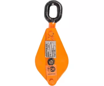 Блок монтажный однорольный с ушком TOR HQG(L) K1-5,0 т с откидной щекой (K)