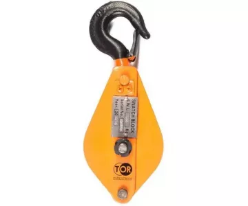 Блок монтажный однорольный с крюком TOR HQG(L) K1-3,2 т с откидной щекой (K)