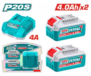 Аккумулятор с зарядным устройством TOTAL TFBCPK2013