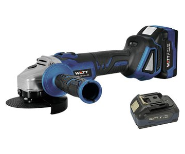 Углошлифмашина аккумуляторная Watt WWS-18/125-1 BL (с 2-мя АКБ)