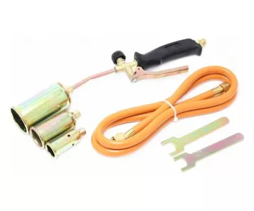 Горелка газовая с насадками и гибким шлангом Forsage F-15040