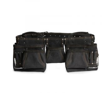 Сумка-пояс монтажника кожаная КВТ СК-12 серия DEAD BULL