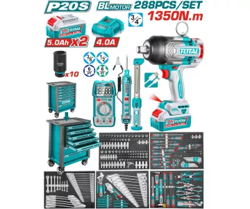 Набор аккумуляторного инструмента TOTAL THPTCS82882
