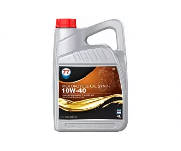 Моторное масло 77 Lubricants Motorcycle Oil Syn 4T 10W-40 4л (709344)