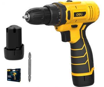 Дрель-шуруповерт Deli DZ12-5A2