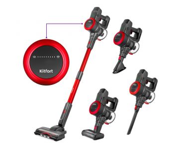 Вертикальный пылесос Kitfort KT-5175-2 (красный)