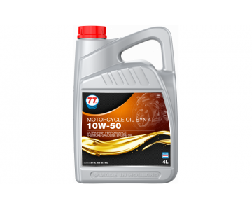 Моторное масло 77 Lubricants Motorcycle Oil Syn 4T 10W-50 4л (709345)