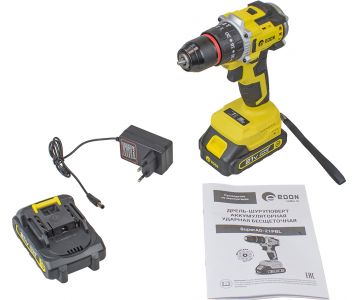 Дрель-шуруповерт аккумуляторная Edon Super AD-21PBL 1 АКБ , ЗУ (304691)