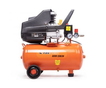 Компрессор масляный коаксиальный FoxWeld AERO 220/24 с комплектом