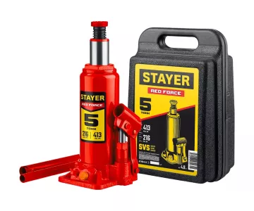 Домкрат бутылочный Stayer Red force 43160-5-K_z01