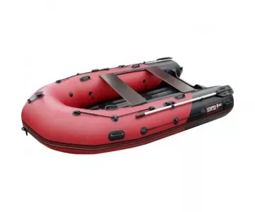 Лодка надувная Hunter 350 PRO СПОРТ красный черный