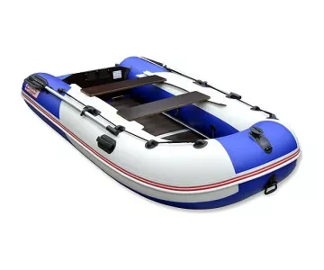 Лодка надувная Hunter Stels 375 Аэро белый синий