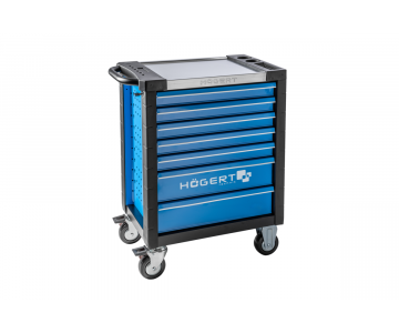 Ящик передвижной с набором инструмента Hoegert HT7G051