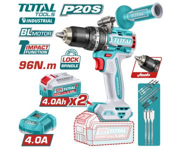 Дрель-шуруповерт ударная TOTAL TIDLI209686