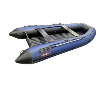 Лодка надувная Hunter 420 A серый синий