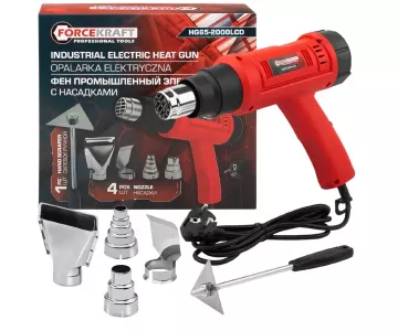 Промышленный фен ForceKraft FK-HG65-2000LCD