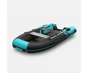 Надувная лодка Gladiator E450S черно-бирюзовый