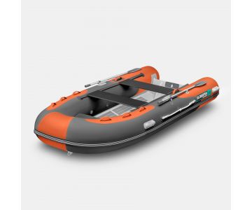 Надувная лодка Gladiator RIB 380AL оранжево-темносерый