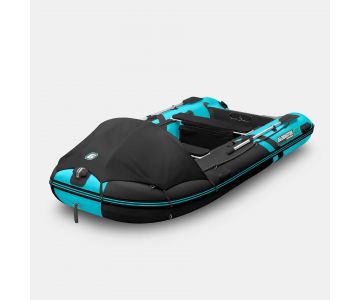Надувная лодка Gladiator C400AL черно-бирюзовый