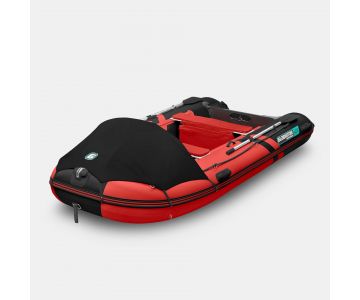 Надувная лодка Gladiator C400AL красно-черный