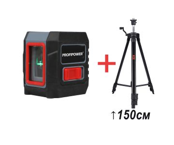 Нивелир лазерный Profipower NL-02G + Штатив E0051 (E0335-2)