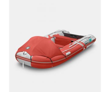 Надувная лодка Gladiator C400AL красно-белый