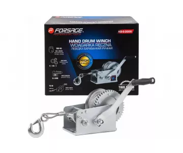 Лебедка ручная барабанная Forsage F-KB-S-2000