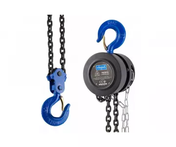 Лебедка механическая подвесная с фиксацией цепи натяжения Scheppach Sch-TRC9015