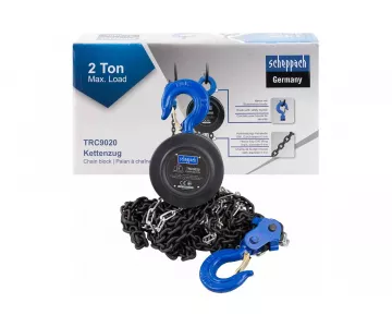Лебедка механическая подвесная с фиксацией цепи натяжения Scheppach Sch-TRC9020