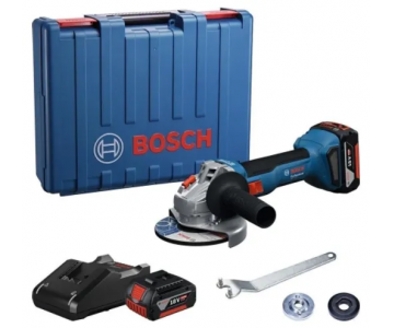 Машина шлифовальная угловая Bosch GWS 18V-8 Professional (06019N9020) (с 2-мя АКБ, кейс)